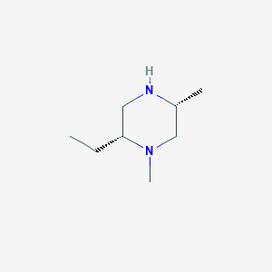 molecular formula C8H18N2 B8542094 (2R,5R)-2-ethyl-1,5-dimethylpiperazine CAS No. 1152368-08-5