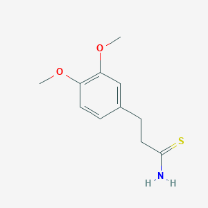 molecular formula C11H15NO2S B8542099 3-(3,4-Dimethoxy-phenyl)-thiopropanamide 