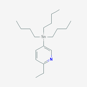 molecular formula C19H35NSn B8542132 2-Ethyl-5-(tri-n-butylstannyl)pyridine 