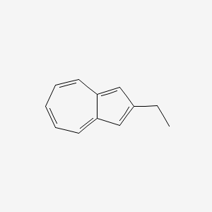 molecular formula C12H12 B8542133 2-Ethylazulene CAS No. 74851-51-7