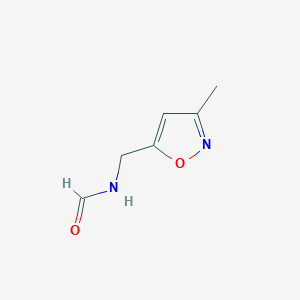 molecular formula C6H8N2O2 B8542209 5-Formylaminomethyl-3-methylisoxazole 