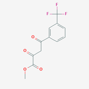 molecular formula C12H9F3O4 B8542212 Methyl 3-trifluoromethylbenzoylpyruvate 