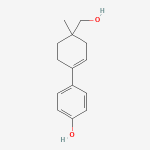 molecular formula C14H18O2 B8542232 4-[4-(Hydroxymethyl)-4-methyl-1-cyclohexenyl]phenol 