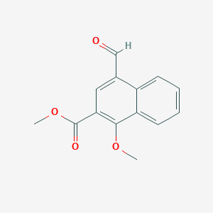 molecular formula C14H12O4 B8542244 Methyl 4-formyl-1-methoxy-2-naphthoate 