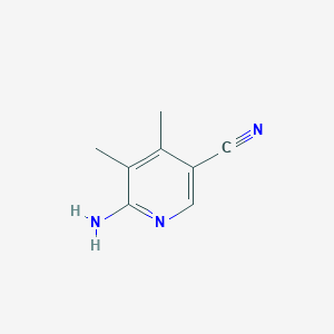 molecular formula C8H9N3 B8542337 6-Amino-4,5-dimethyl-nicotinonitrile CAS No. 573765-07-8