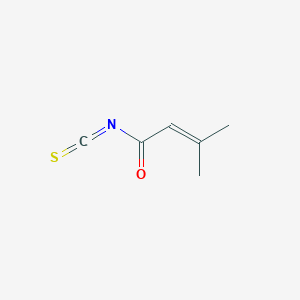 molecular formula C6H7NOS B8542356 3-Methylbut-2-enoyl isothiocyanate 