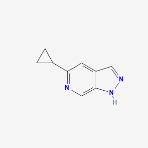 molecular formula C9H9N3 B8542416 5-cyclopropyl-1H-pyrazolo[3,4-c]pyridine 