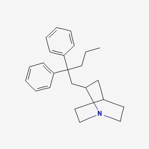 molecular formula C24H31N B8542421 2-(2,2-Diphenylpentyl)quinuclidine 