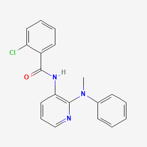 B8542429 2-Chloro-N-{2-[methyl(phenyl)amino]pyridin-3-yl}benzamide CAS No. 89154-30-3