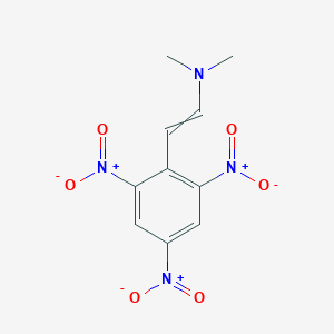 molecular formula C10H10N4O6 B8542476 N,N-Dimethyl-2-(2,4,6-trinitrophenyl)ethen-1-amine CAS No. 245524-84-9