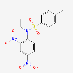 molecular formula C15H15N3O6S B8542535 N-(2,4-Dinitrophenyl)-N-ethyl-4-methylbenzene-1-sulfonamide CAS No. 304912-06-9