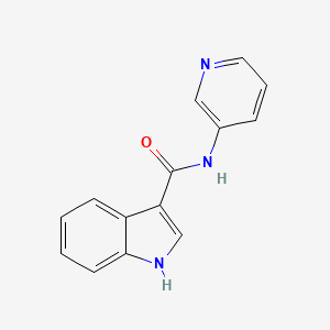 molecular formula C14H11N3O B8542592 N-(pyridin-3-yl)-1H-indole-3-carboxamide 