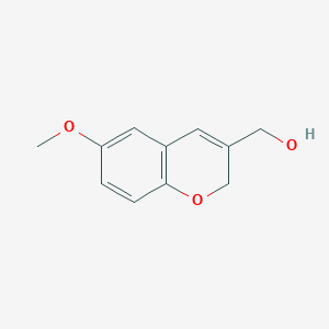 molecular formula C11H12O3 B8542621 (6-Methoxy-2H-3-chromenyl)methanol 