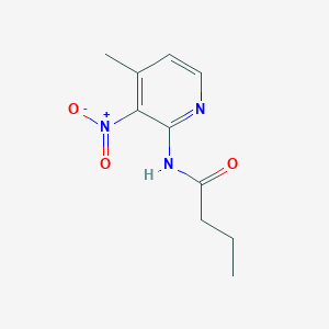 2-Butyrylamino-4-methyl-3-nitropyridine