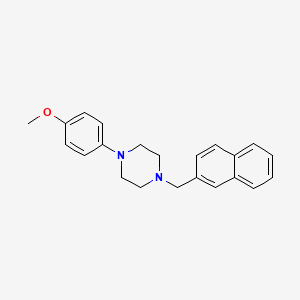 molecular formula C22H24N2O B8542677 1-(4-Methoxyphenyl)-4-[(naphthalen-2-yl)methyl]piperazine CAS No. 57987-81-2