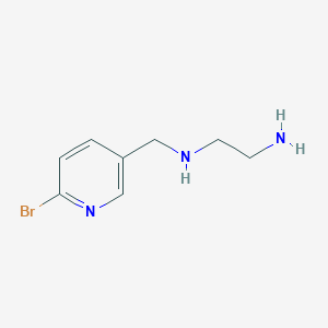 molecular formula C8H12BrN3 B8542717 N-(2-bromo-5-pyridylmethyl)ethylenediamine CAS No. 101990-46-9