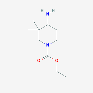 4-Amino-3,3-dimethyl-piperidine-1-carboxylic acid ethyl ester