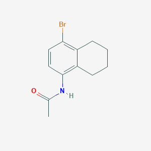 molecular formula C12H14BrNO B8542749 N-(4-Bromo-5,6,7,8-tetrahydronaphthalen-1-yl)-acetamide 
