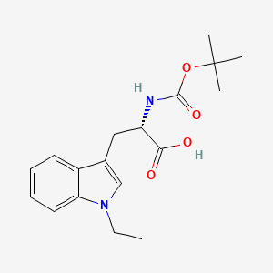 L-Tryptophan, N-[(1,1-dimethylethoxy)carbonyl]-1-ethyl-