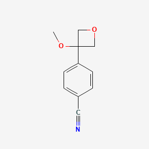 4-(3-Methoxyoxetan-3-yl)benzonitrile