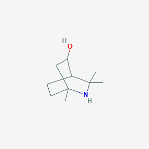 molecular formula C10H19NO B8542856 1,3,3-Trimethyl-2-azabicyclo[2.2.2]octan-5-ol CAS No. 33008-28-5