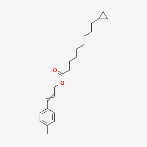 molecular formula C22H32O2 B8542871 3-(4-Methylphenyl)prop-2-EN-1-YL 9-cyclopropylnonanoate CAS No. 58322-62-6