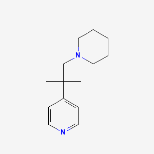 molecular formula C14H22N2 B8542879 4-[2-(1-Piperidinyl)-1,1-dimethylethyl]pyridine CAS No. 478363-92-7