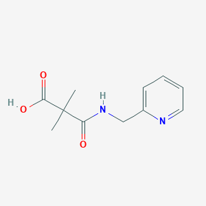 molecular formula C11H14N2O3 B8542883 2,2-Dimethyl-N-pyridin-2-ylmethylmalonamic acid 