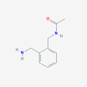 molecular formula C10H14N2O B8542910 n-[2-(Aminomethyl)benzyl]acetamide 