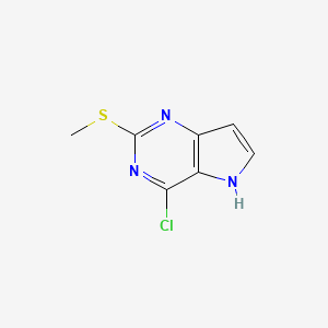 4-Chloro-2-(methylthio)-5H-pyrrolo[3,2-d]pyrimidine