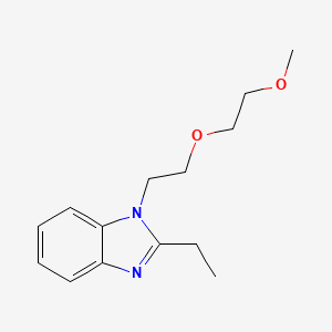 molecular formula C14H20N2O2 B8542929 2-Ethyl-1-[2-(2-methoxyethoxy)ethyl]-1H-benzimidazole 