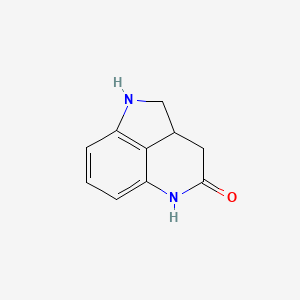 molecular formula C10H10N2O B8542939 1,2,2a,5-Tetrahydropyrrolo[4,3,2-de]quinolin-4(3H)-one 
