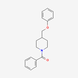 molecular formula C19H21NO2 B8543013 N-benzoyl-4-phenoxymethylpiperidine CAS No. 63608-14-0