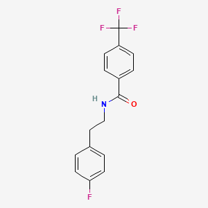 molecular formula C16H13F4NO B8543034 N-(4-fluorophenethyl)-4-(trifluoromethyl)benzamide 