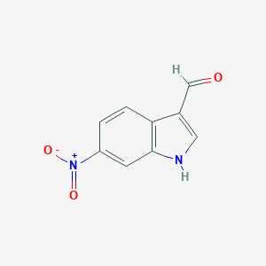 molecular formula C9H6N2O3 B085431 6-硝基-1H-吲哚-3-甲醛 CAS No. 10553-13-6