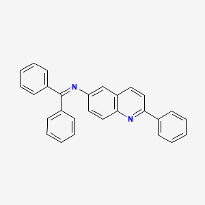 molecular formula C28H20N2 B8543280 N-(diphenylmethylene)-2-phenylquinolin-6-amine 