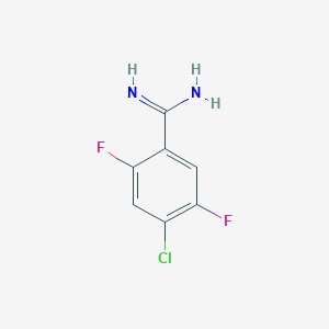 4-Chloro-2,5-difluorobenzenecarboxamidine