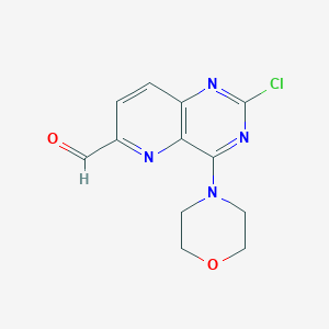 2-Chloro-4-morpholinopyrido[3,2-d]pyrimidine-6-carbaldehyde