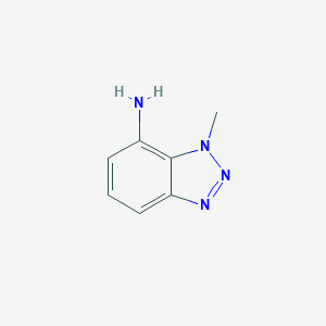 molecular formula C7H8N4 B085434 3-甲基苯并三唑-4-胺 CAS No. 13183-01-2