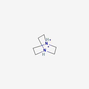 molecular formula C6H14N2+2 B8543419 1,4-Diazoniabicyclo[2.2.2]octane 