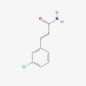 molecular formula C9H8ClNO B8543438 3-(3-Chlorophenyl)prop-2-enamide CAS No. 24654-56-6