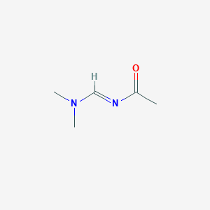 molecular formula C5H10N2O B8543458 Acetamide, N-[(dimethylamino)methylidene]- 
