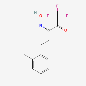 B8543535 1,1,1-Trifluoro-3-(hydroxyimino)-5-(2-methylphenyl)pentan-2-one CAS No. 85674-71-1