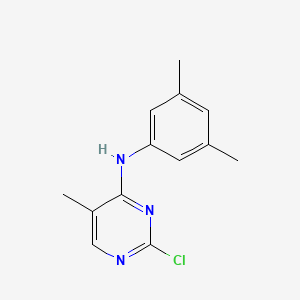 molecular formula C13H14ClN3 B8543569 2-Chloro-5-methyl-N-(3,5-dimethylphenyl)pyrimidin-4-amine CAS No. 936092-67-0