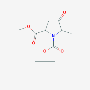 1-tert-Butyl2-methyl5-methyl-4-oxopyrrolidine-1,2-dicarboxylate