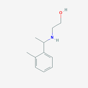 molecular formula C11H17NO B8543634 2-{[1-(2-Methylphenyl)ethyl]amino}ethan-1-ol 