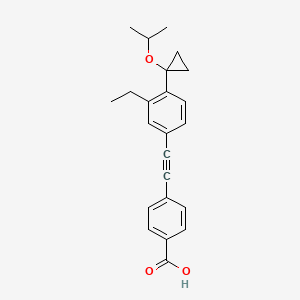 4-[4-(1-Isopropoxycyclopropyl)-3-ethyl-phenylethynyl]-benzoic acid