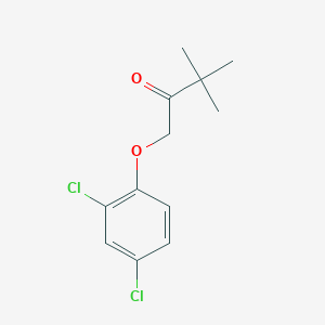 molecular formula C12H14Cl2O2 B8543645 t-Butyl 2,4-dichlorophenoxymethyl ketone 