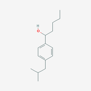molecular formula C15H24O B8543650 1-(4-Isobutylphenyl)pentanol 