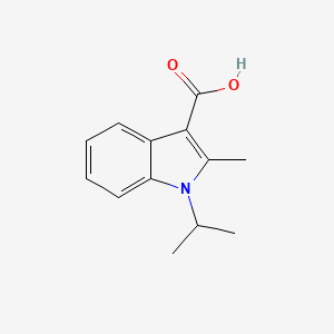 molecular formula C13H15NO2 B8543663 1-isopropyl-2-methyl-1H-indole-3-carboxylic acid 